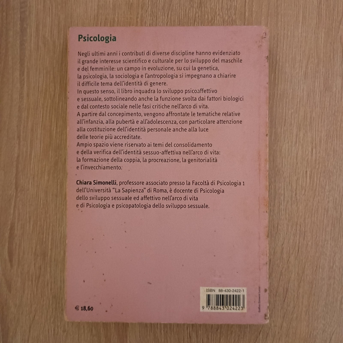 PSICOLOGIA DELLO SVILUPPO SESSUALE AFFETTIVO - SIMONELLI CAROCCI EDITORE