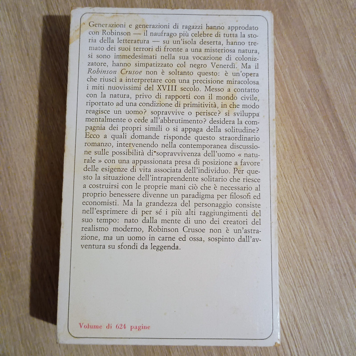 ROBINSON CRUSOE - DANIEL DEFOE - Sansoni Ed.- 1965