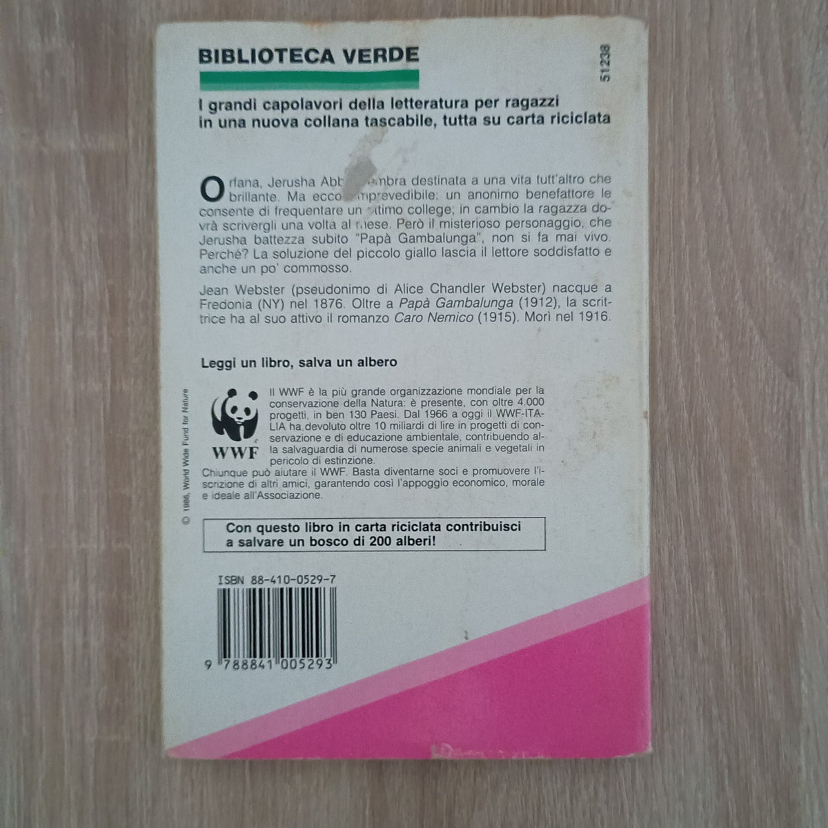 PAPA' GAMBALUNGA JEAN WEBSTER LIBRO EDIZIONE ITALIANA DEAGOSTINI USATO ML3 82366
