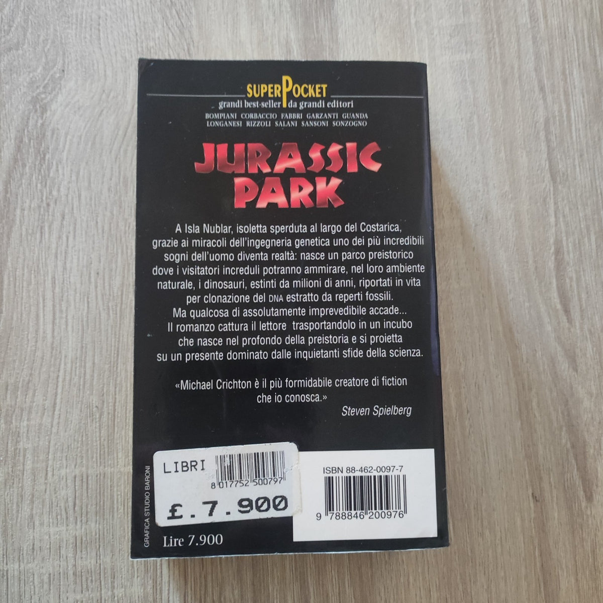 JURASSIC PARK - MICHAEL CRICHTON - SUPERPOCKET GARZANTI