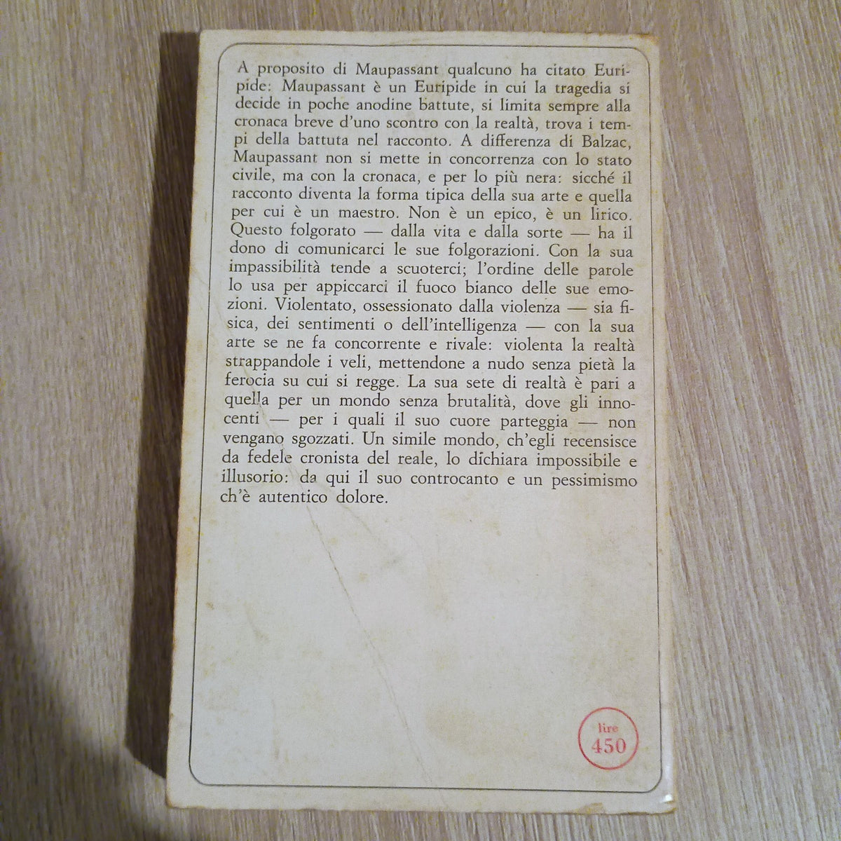 TONIO - MAUPASSANT - SANSONI 1966