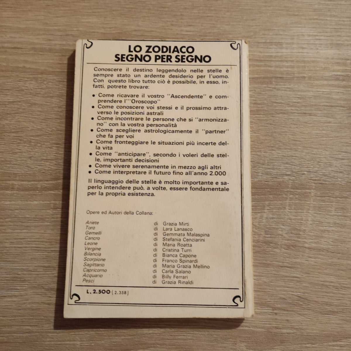 ACQUARIO previsioni fino all'anno 2000, Billy Ferrari, Meb Zodiaco segno... 1979