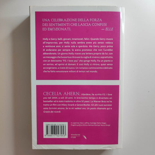 P.S. I love you Cecelia Ahern libro romanzo book NARRATIVA ps