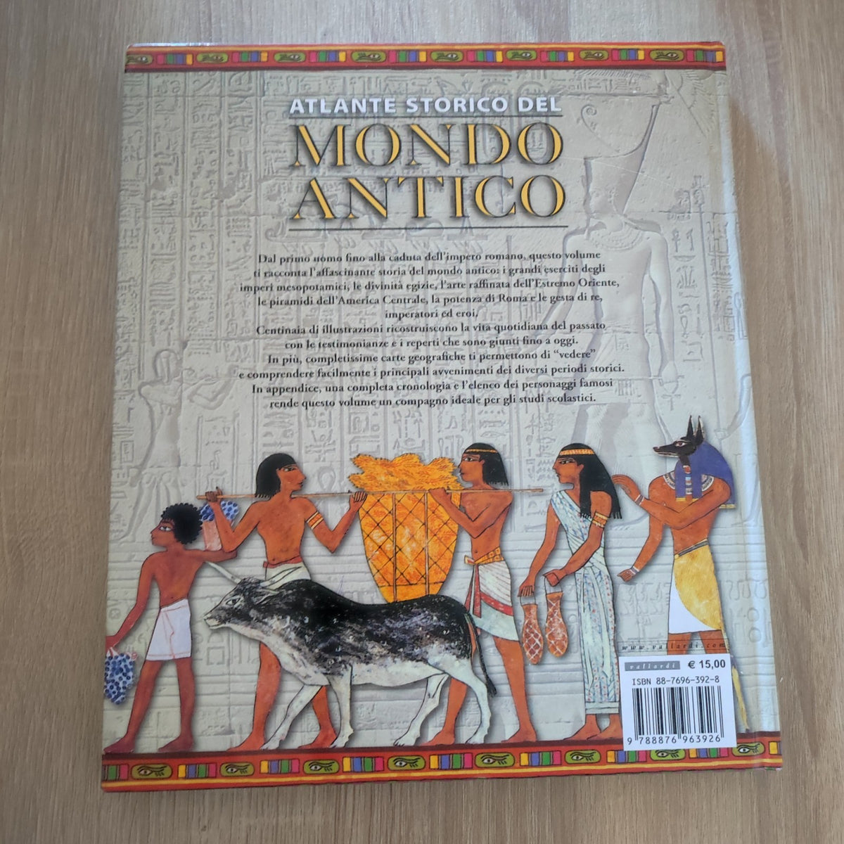 Book Libro ATLANTE STORICO DEL MONDO ANTICO 2006 VALLARDI (RG6)