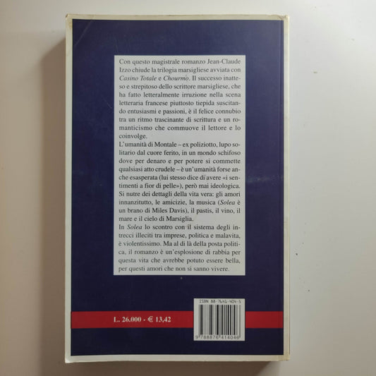 SOLEA JEAN-CLAUDE IZZO - NOIR EDIZIONI E/O 2000