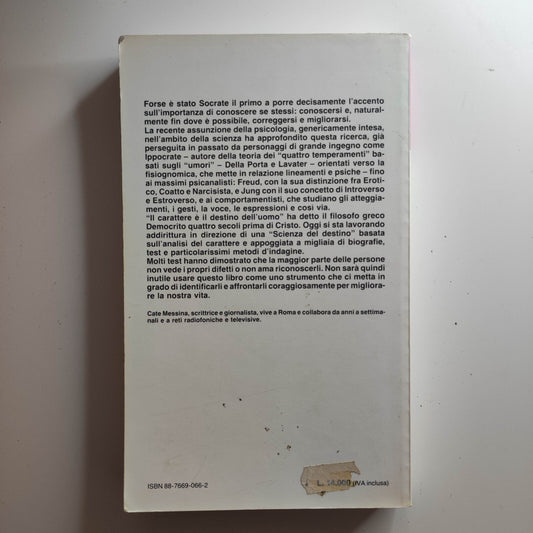 CONOSCI TE STESSO Guida alla scoperta della personalita Cate Messina MEB Manuale