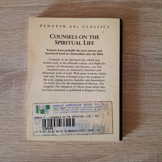 THOMAS A KEMPIS - COUNSELS ON THE SPIRITUAL LIFE-PENGUIN BOOKS 1995-IN INGLESE!!
