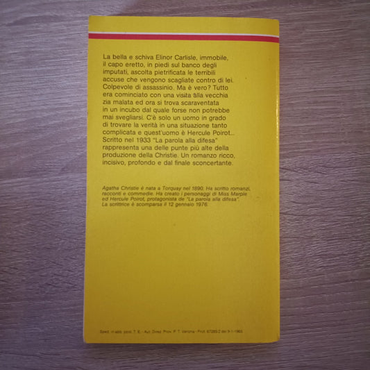 (Agatha Christie) La parola della difesa 1988 Mondadori I classici 560