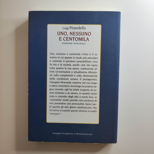 UNO NESSUNO E CENTOMILA - LUIGI PIRANDELLO - EDIZIONI CONOSCERE