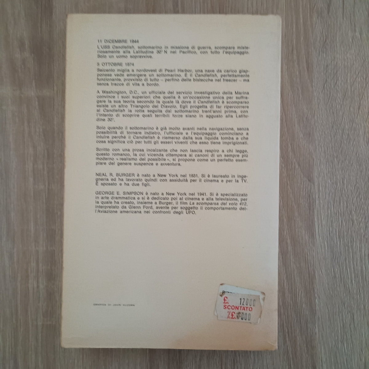 Simpson & Burger "IL SOTTOMARINO FANTASMA" Rizzoli Prima edizione 1977