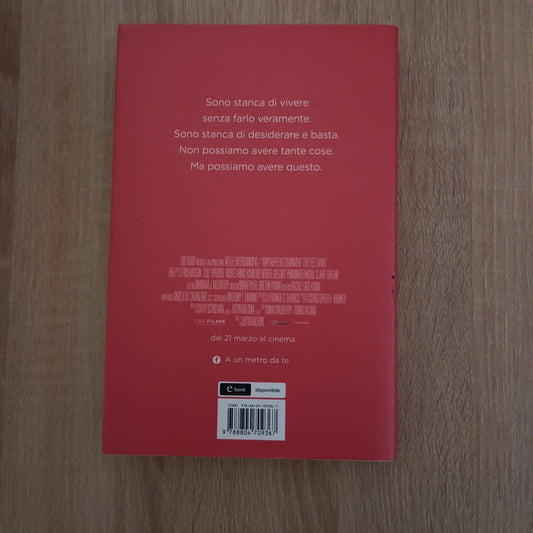 A UN METRO DA TE - LIPPINCOTT RACHAEL MONDADORI 2019 - ROMANZO FILM