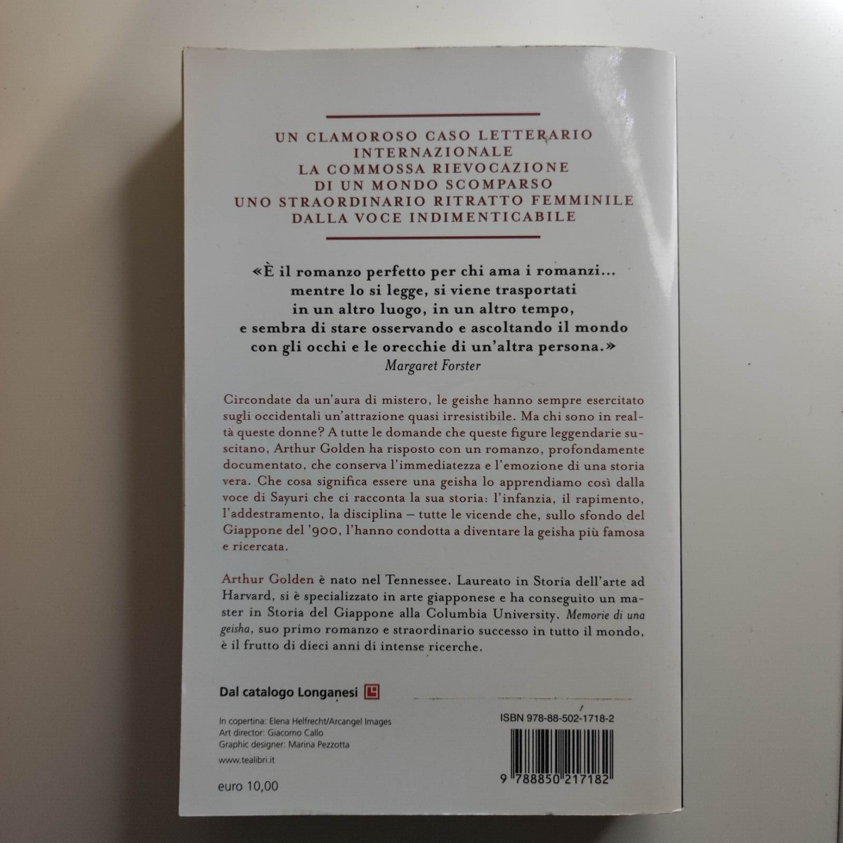 Memorie di una geisha - Arthur Golden TEA 2017 - Libro