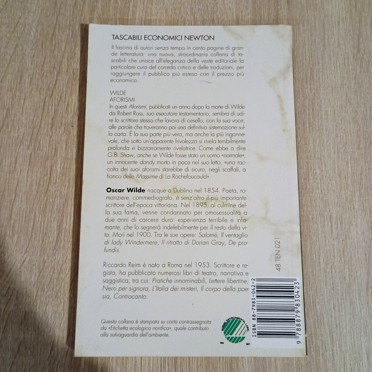 OSCAR WILDE - AFORISMI - Tascabile Economica Newton