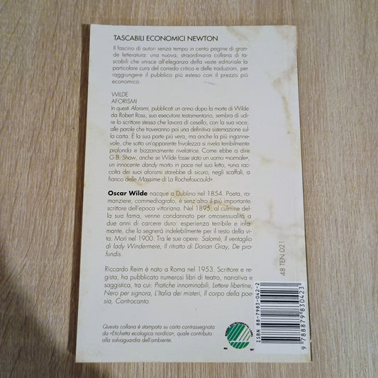 OSCAR WILDE - AFORISMI - Tascabile Economica Newton