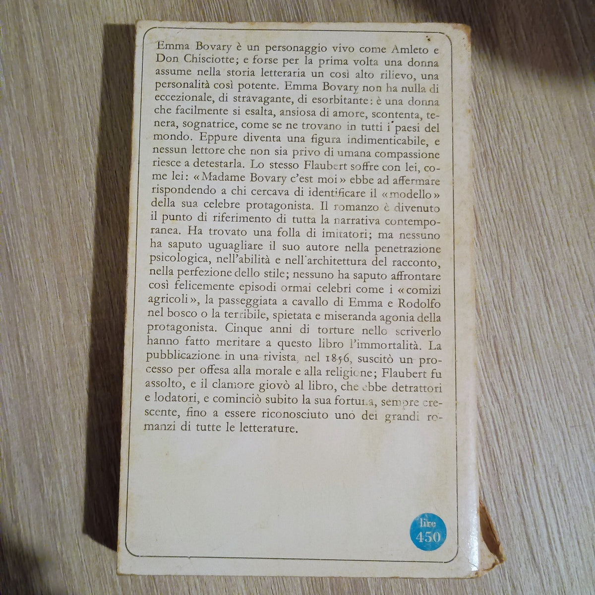 I capolavori sansoni - Flaubert Madame Bovary - Sansoni n. 53