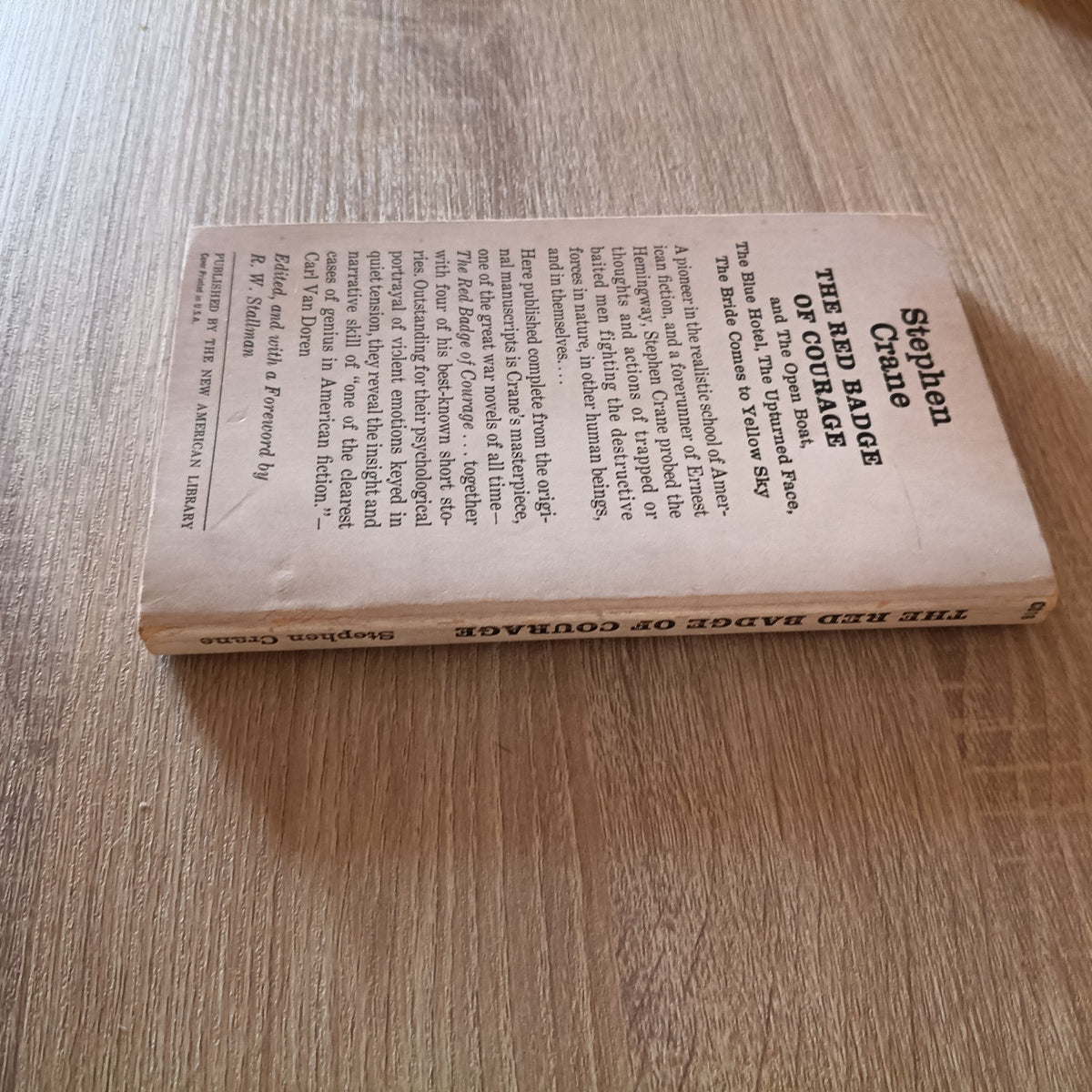 THE RED BADGE OF COURAGE - STEPHEN CRANE - SIGNET
