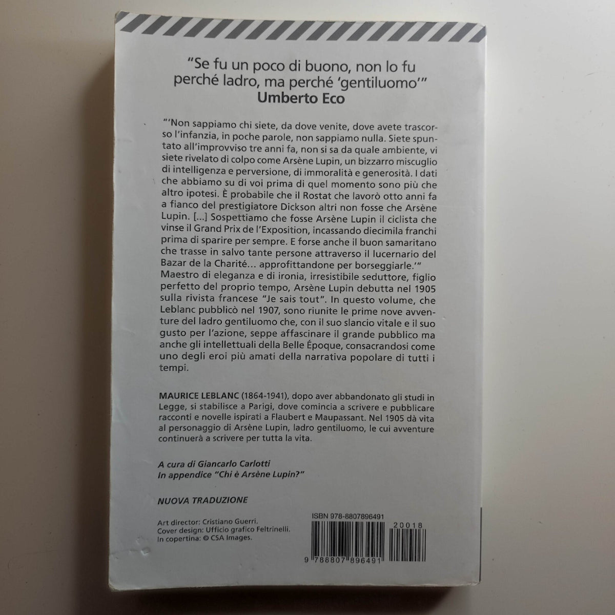 LEBLANC - ARSENE LUPIN - LADRO GENTILUOMO FELTRINELLI