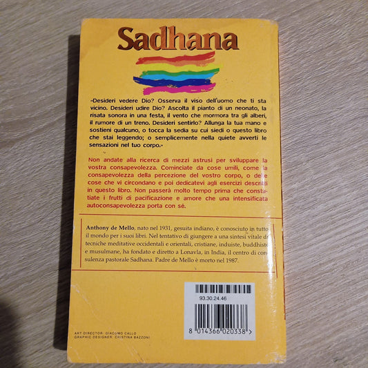 Anthony De Mello, Sadhana, I Miti Mondadori, 1998 LS