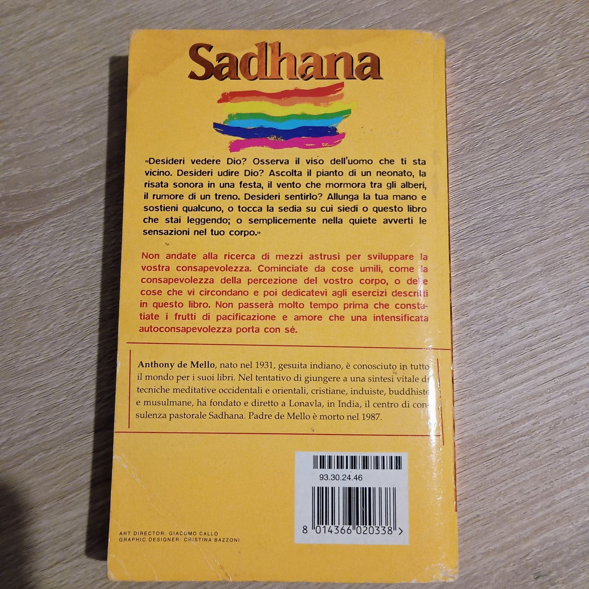 Anthony De Mello, Sadhana, I Miti Mondadori, 1998 LS