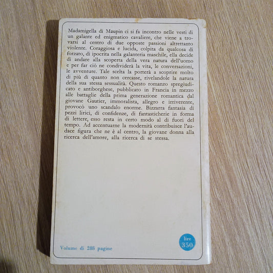TH. GAUTIER - MADAMIGELLA DI MAUPIN (ED. SANSONI 1965)