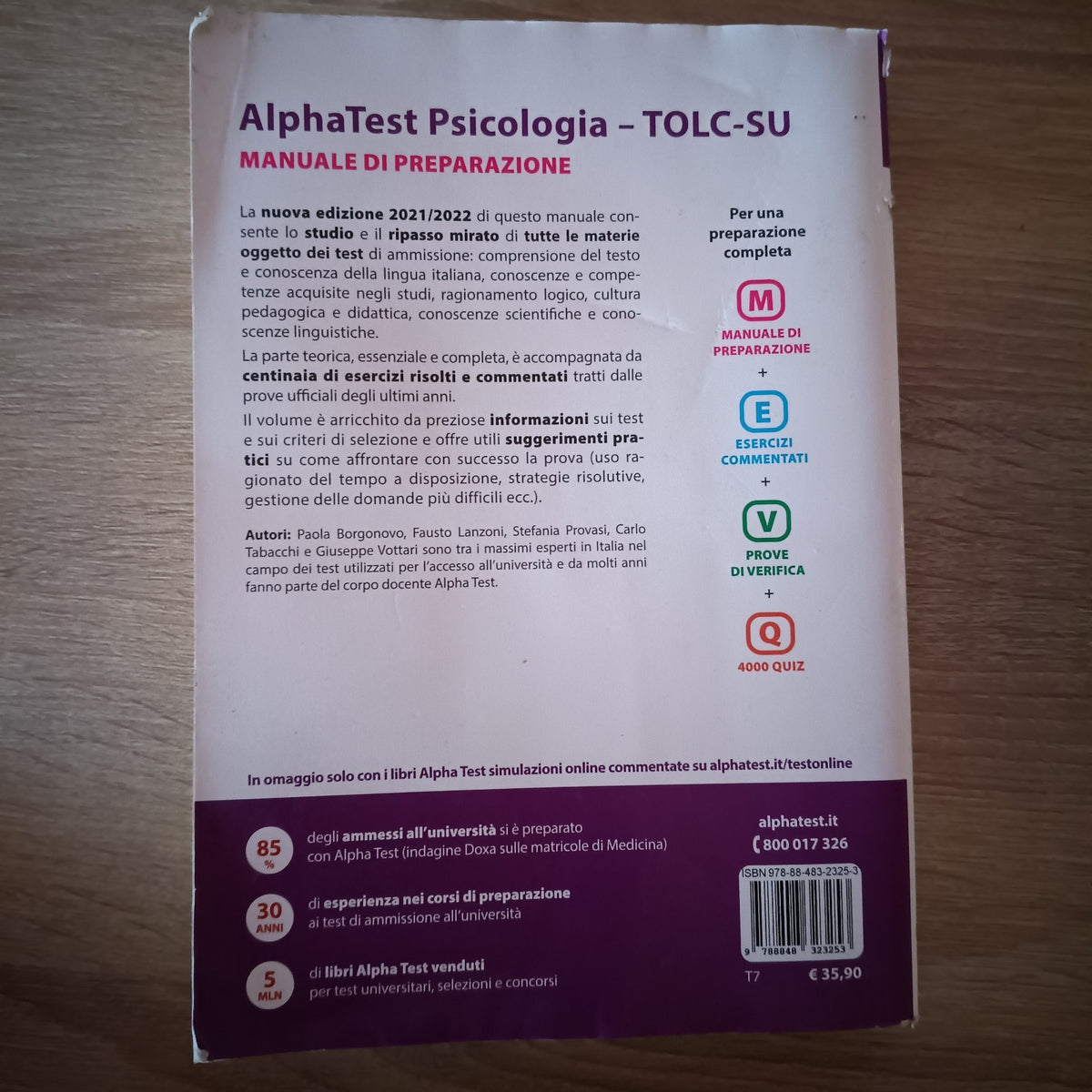 Alpha Test Psicologia - TOLC-SU - Manuale di Preparazione