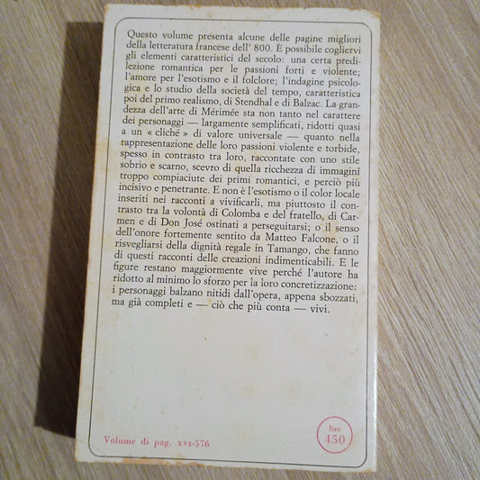 Mérimée RACCONTI E NOVELLE Capolavori Sansoni n.30 del 1966