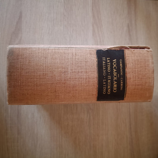 vocabolario latino italiano, Campanini Carboni, paravia, 1950