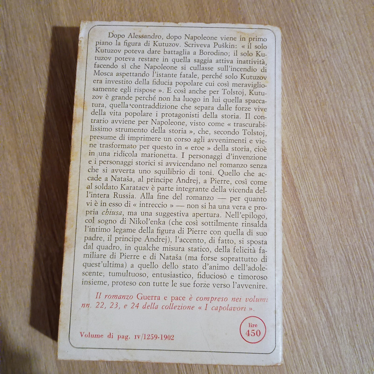Guerra e pace - Parte Terza - Tolstoj - I capolavori Sansoni