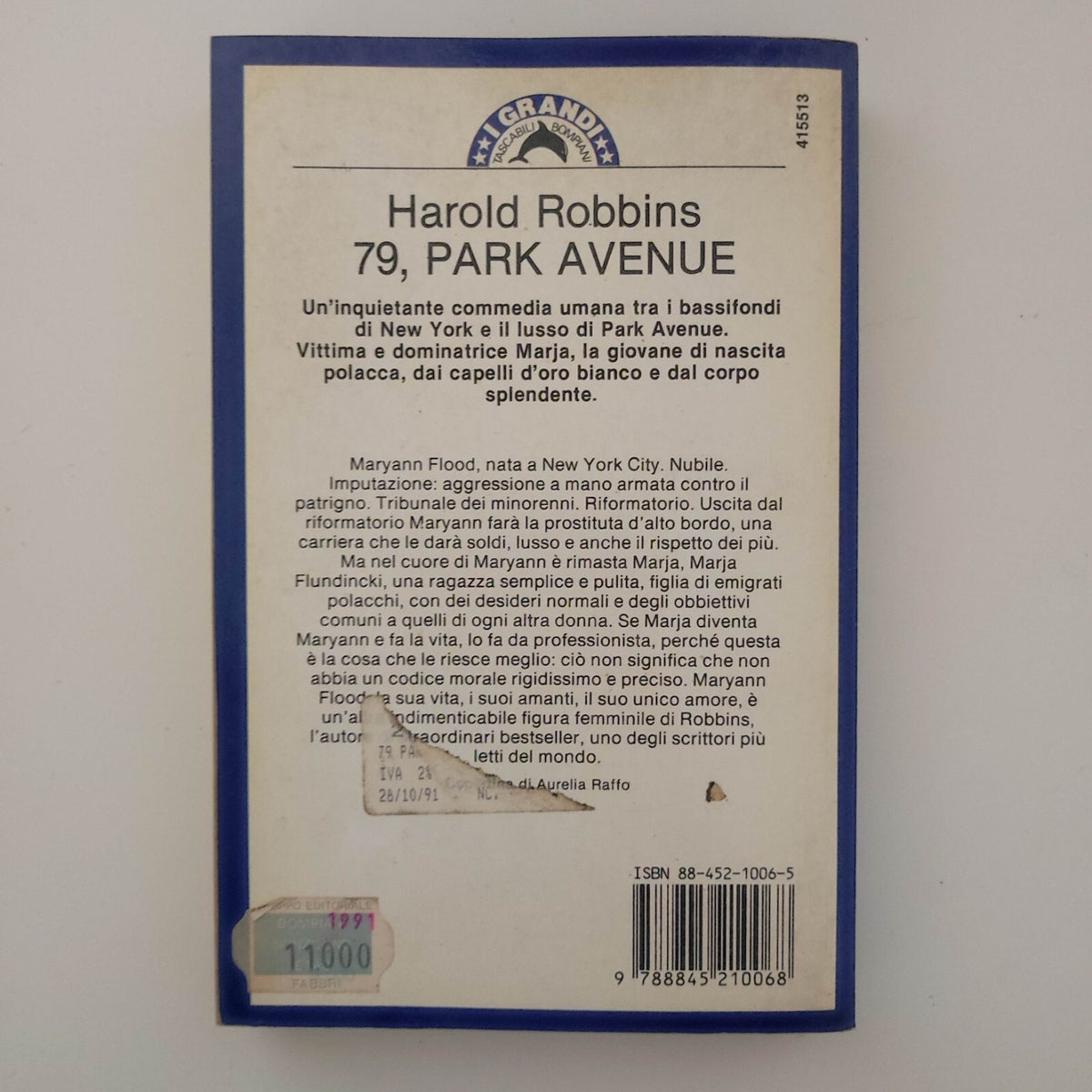 79, PARK AVENUE - HAROLD ROBBINS - BOMPIANI