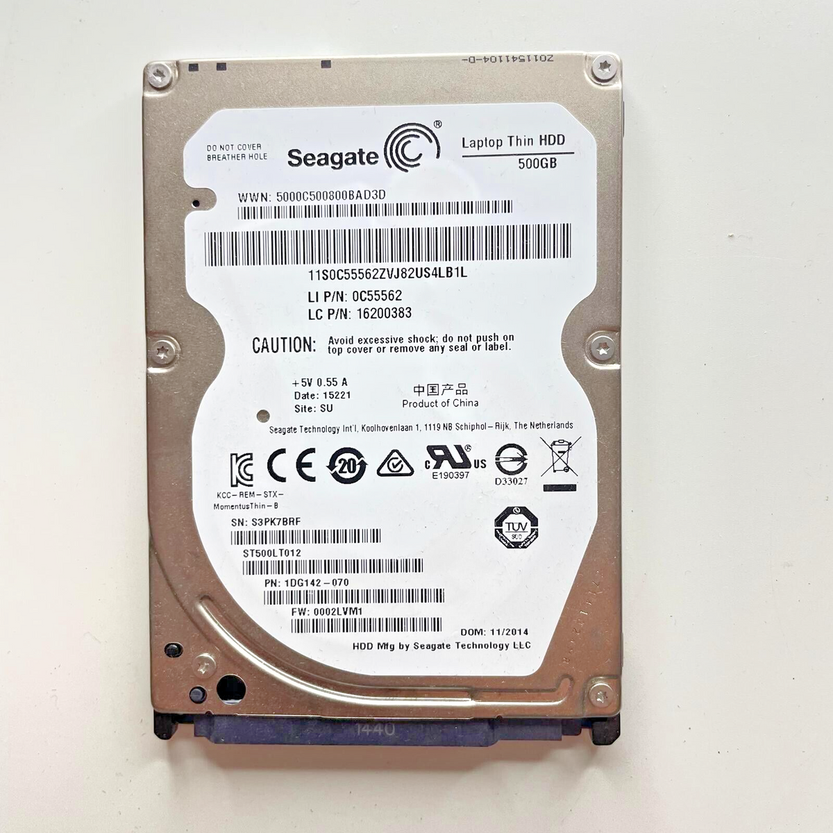Hard Disk Laptop 500gb Seagate THIN HDD