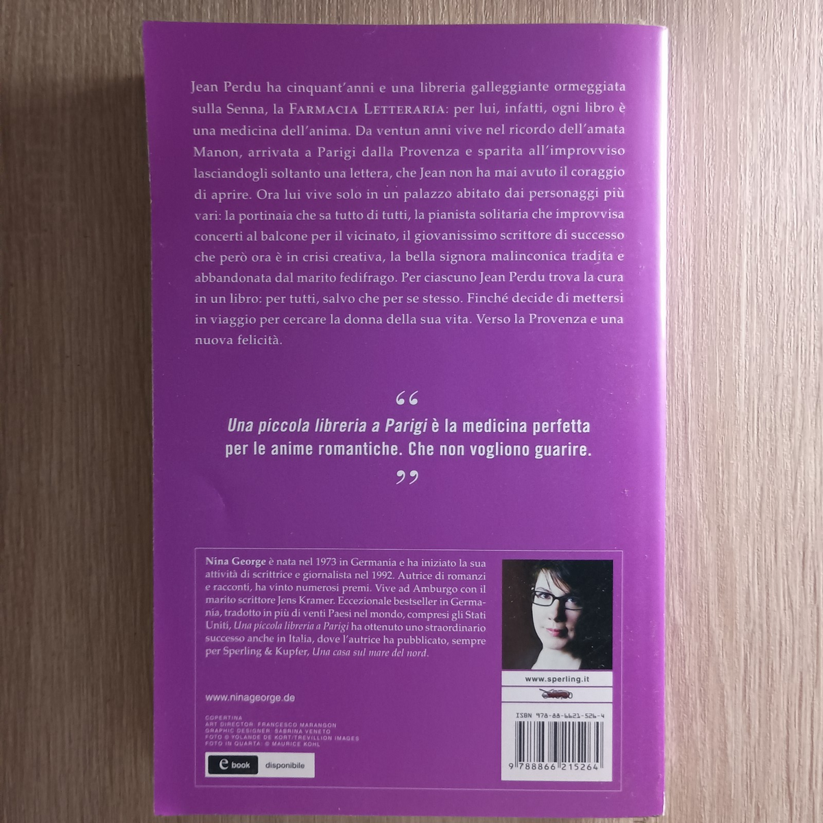 Una Piccola Libreria A Parigi Nina George Sperling & Kupfer 2021