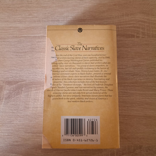The Classic Slave Narratives by Henry Louis Gates | Paperback