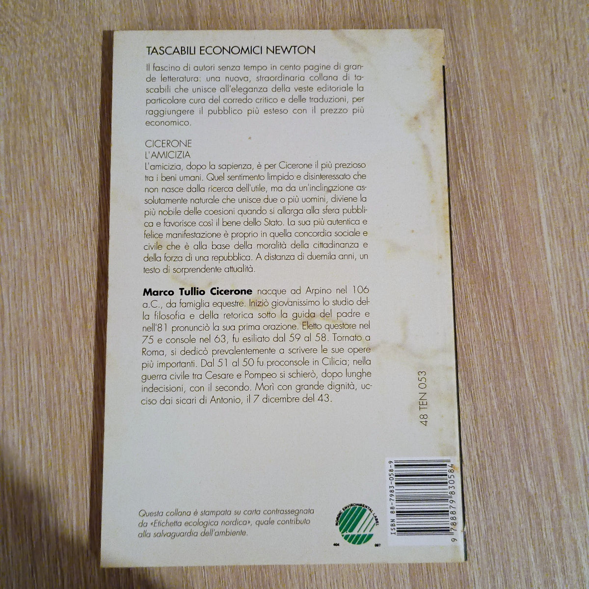 L'AMICIZIA | Cicerone, Tascabili Newton 1993