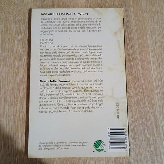 L'AMICIZIA | Cicerone, Tascabili Newton 1993