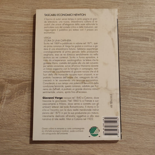Storia Di Una Capinera - Giovanni Verga ED. INTEGRALE NEWTON