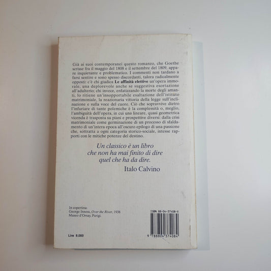 W.GOETHE - LE AFFINITA' ELETTIVE - OSCAR MONDADORI