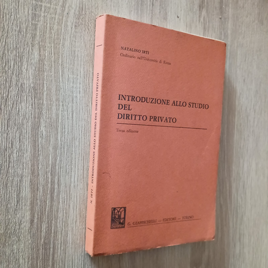 Introduzione allo studio del diritto privato
