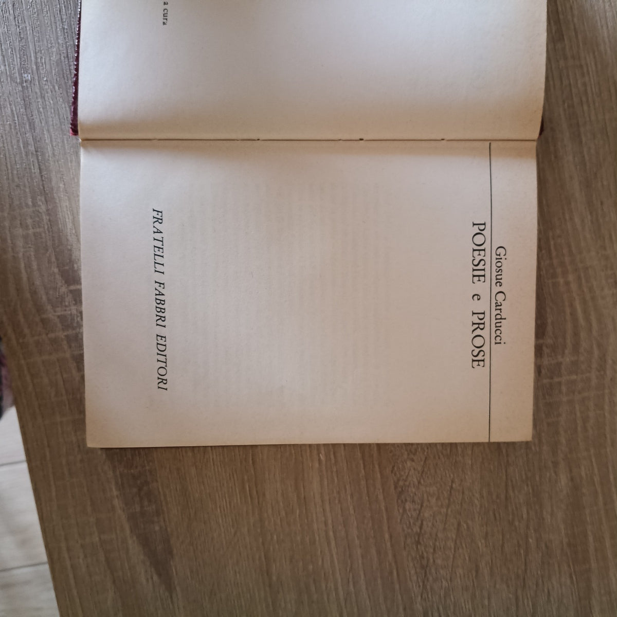 G. Carducci - Poesie e prose - Fabbri 1970