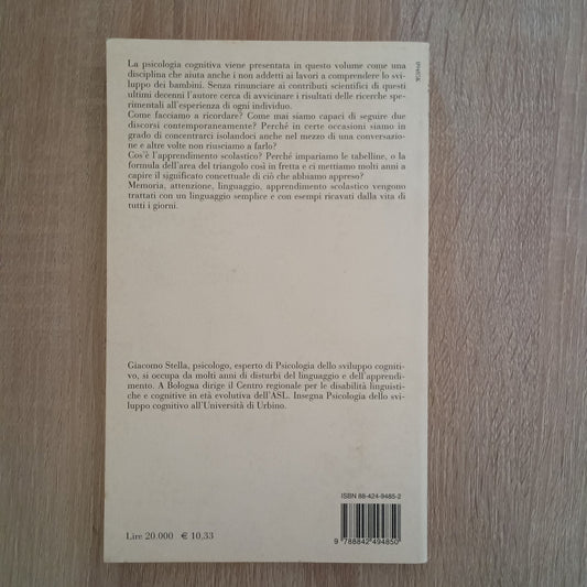 LIBRO GIACOMO STELLA SVILUPPO COGNITIVO BRUNO MONDADORI 2000