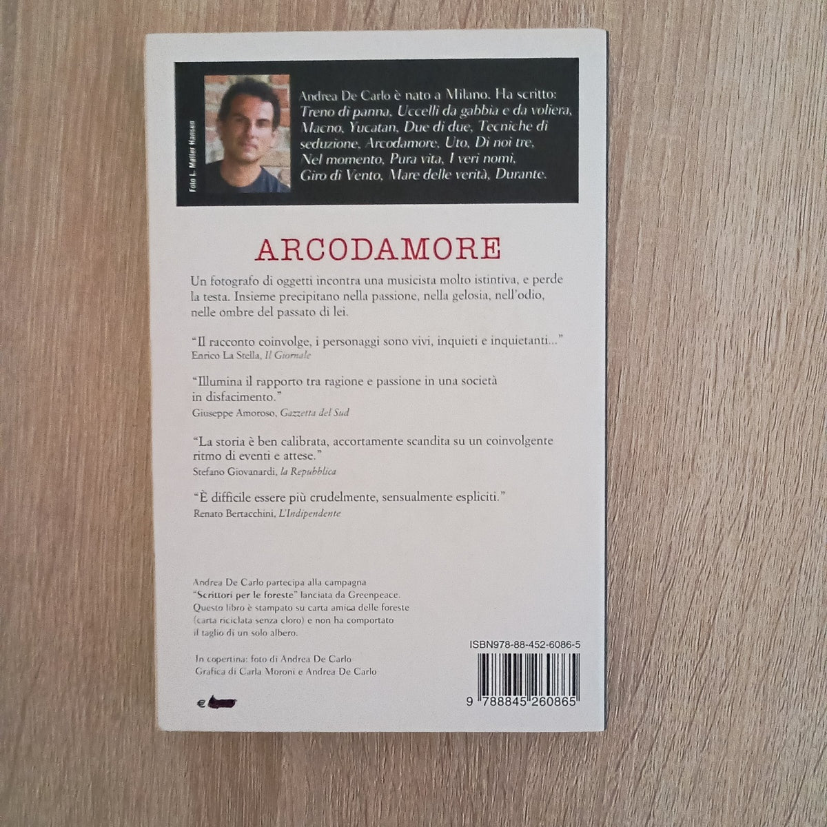 ANDREA DE CARLO - Arcodamore - BOMPIANI