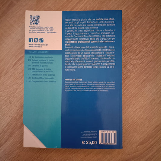 Manuale di diritto costituzionale XXVIII ed. 2013 - Manuali Simone