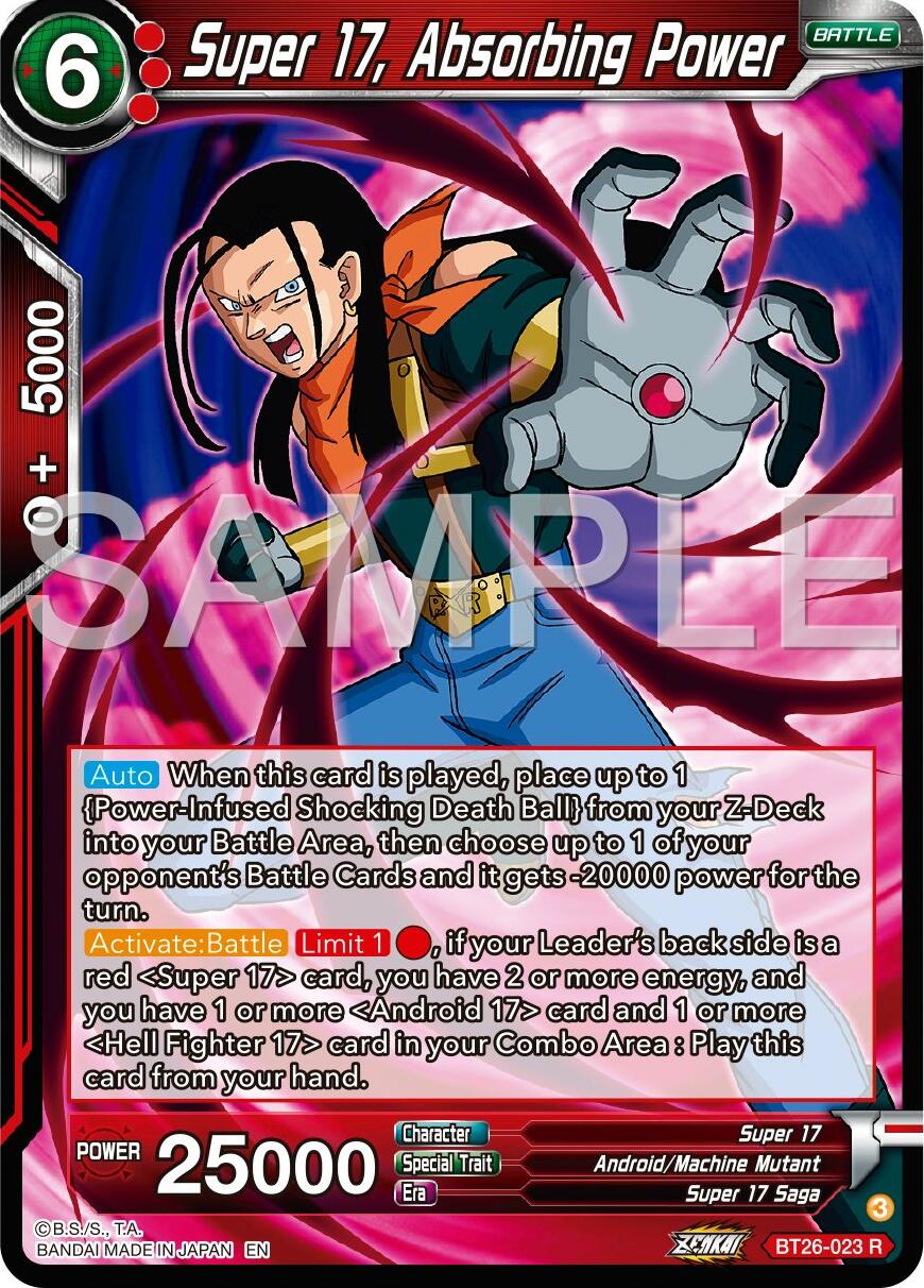 Super 17, Absorbing Power