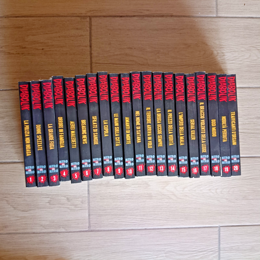 Fumetto Diabolik - Nero Su Nero Serie - Sequenza Da 1 A 20