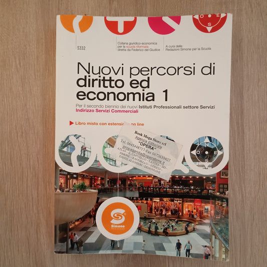 nuovi percorsi di diritto ed economia 1, Simone scuola, cod:9788824433303