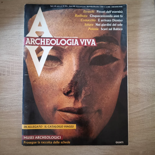 Archeologia Viva n. 8 Nov Dic  1989 - Etruschi Basilicata Sahara Polonia -Giunti