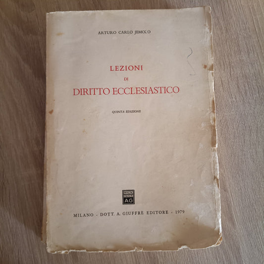 Lezioni di diritto ecclesiastico - Arturo Carlo Jemolo - 1979 - V ED