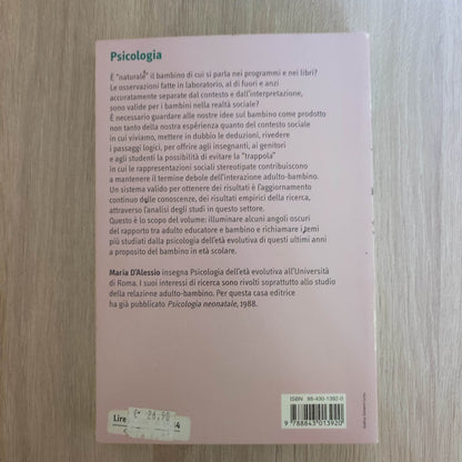 Psicologia dell'età scolare - Mario D'alessio - Carocci - Psicologia