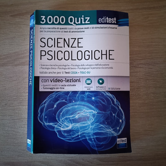 EdiTEST - Scienze psicologiche 3000 quiz - Ampia raccolta di quesiti