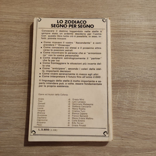 ACQUARIO previsioni fino all'anno 2000, Billy Ferrari, Meb Zodiaco segno... 1979