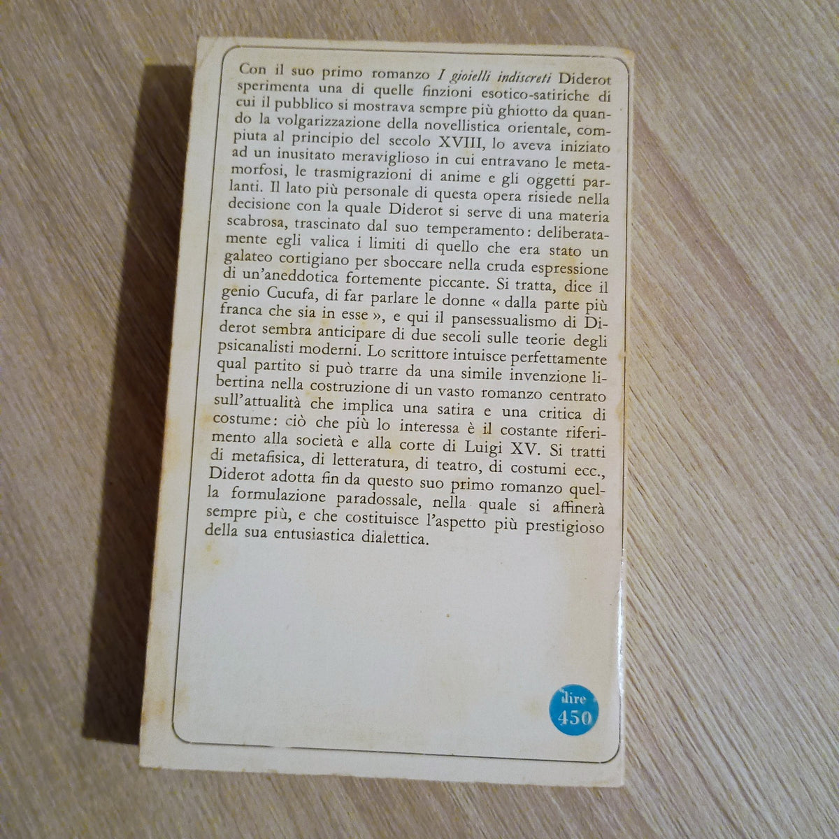 DIDEROT - I GIOIELLI INDISCRETI - 1966 SANSONI Libro